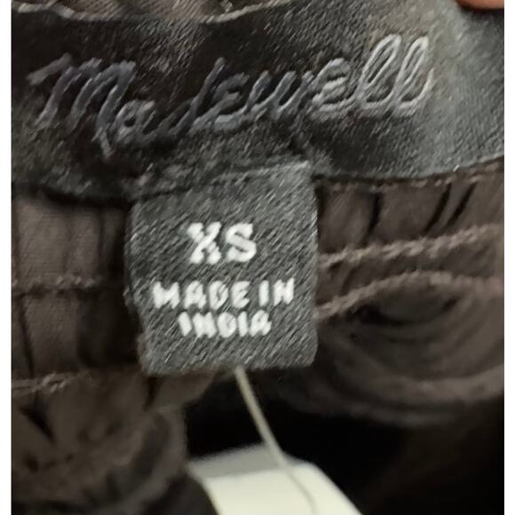 Madewell Melody Smocked Midi Dress Brown XS New With Tags - Picture 8 of 9